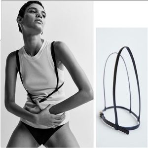 Zara Leather Harness Belt